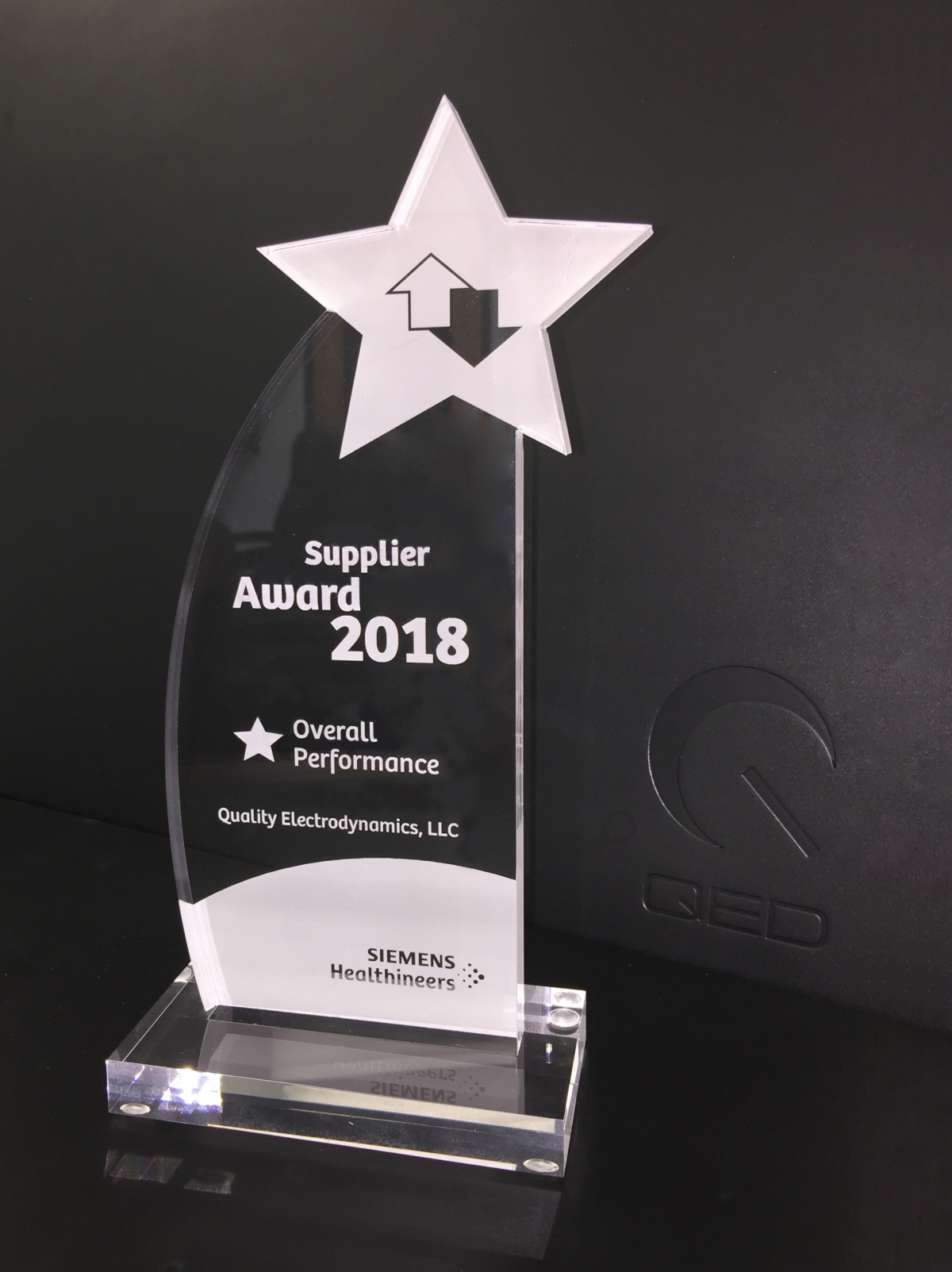 Siemens Overall Performance Supplier Award Granted to QED • Quality