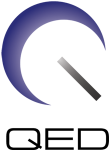 QED Blue Crescent Logo